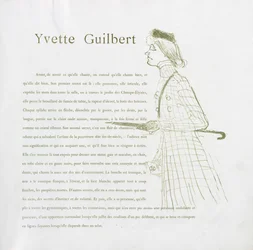 Yvette Guilbert - Série française : No. 1, 1894