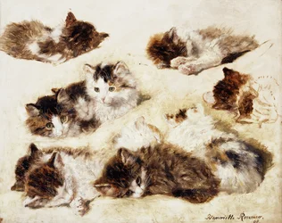 Étude de chatons, 1898