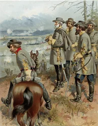 Gén. Robt. E. Lee à Fredericksburg, 13 décembre 1862, pub. 1900