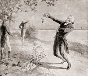 Le duel Burr-Hamilton le 11 juillet 1804, tiré de L