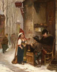 Le vendeur de marrons, 1870