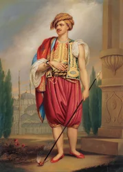 Portrait de Thomas Hope 1769-1831 en costume turc d