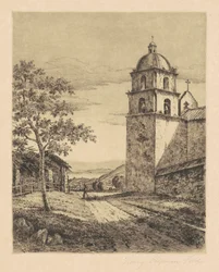 Mission Santa Barbara, vue vers le sud