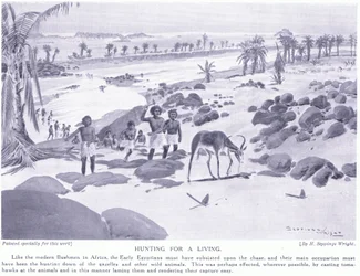 Chasser pour vivre, vers 1920