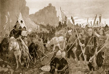 Soldats avec des 