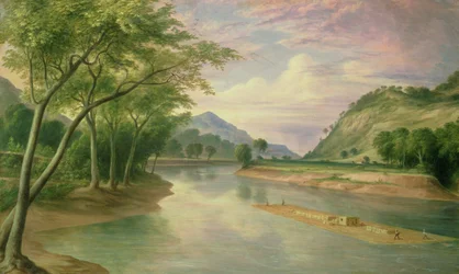 Rivière Ohio près de Marietta