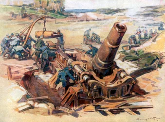 370 Mortier en action, 1918, 1926