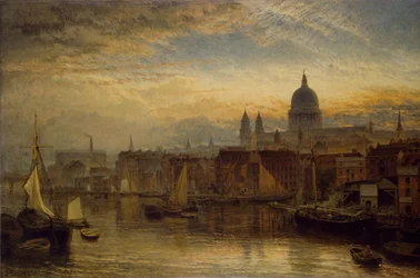 Saint Paul depuis la Tamise, 1877