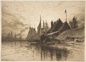 Soirée, port de New York, 1884