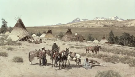 Campement indien, 1892