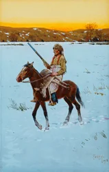 Indien revenant de la chasse, 1912