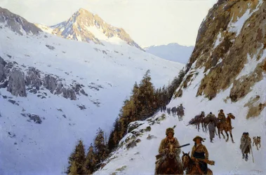 Le sentier sur le col, 1910