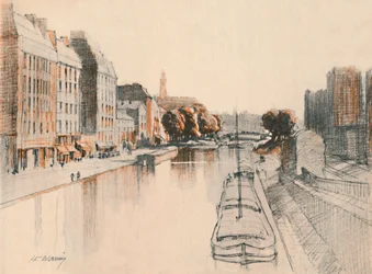 Le Canal Saint-Martin, vers 1927, 1927