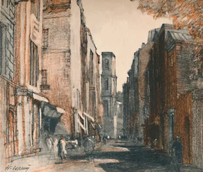 On peut vraiment les appeler des boutiques de village, vers 1927