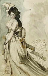 Une Dame Marchant