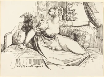 Une Femme Assise près de la Fenêtre
