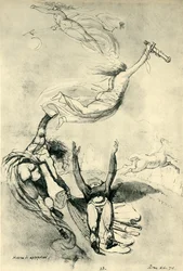 Héros mort avec déesses, 1778