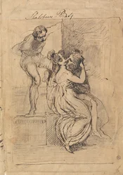 Figure penchée sur les escaliers
