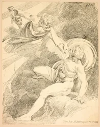 Ganymède céleste, planche XV de la deuxième édition de Specimens of Polyautography