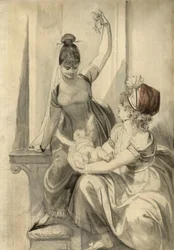 Mère et sa famille à la campagne, 1806-1807