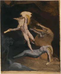 Persée partant de la grotte des Gorgones