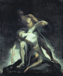 Vision du déluge, extraite du « Paradis perdu » de John Milton (1608-74)