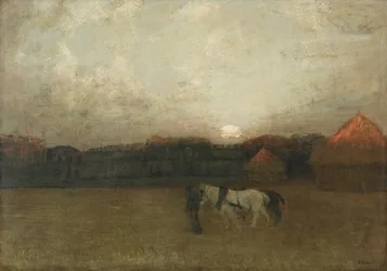 Le champ de chaume, vers 1909 (huile sur toile)