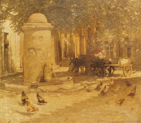 Fontaine dans un village provençal