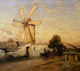 Lever de lune en Espagne, Buger, Majorque