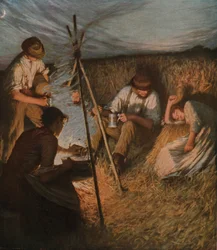 Le Souper des moissonneurs, 1898, vers 1930