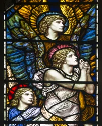 Buckland, St Mary, James Powell & Sons, Henry Holiday, La Chapelle Barcote, Anges louangeurs, 1889