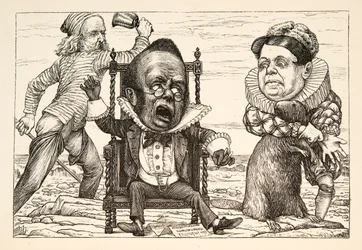 Sa frayeur était si grande que son gilet devint blanc, pub. 1876
