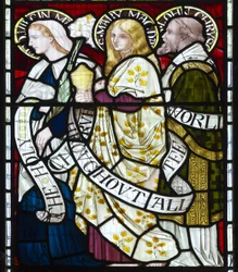 La Vierge Marie, Marie-Madeleine, Saint Jean, vers 1872