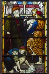 Westminster, St Margaret, James Powell & Sons, Henry Holiday, La parabole des talents, 1883