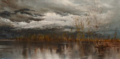 Après la pluie, Locarno (huile sur toile)