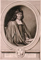 Portrait de Thomas Mace (1612-1706) gravé par William Faithorne (1656-c.1701)