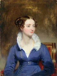 Jeune Femme en Robe Bleue, vers 1825