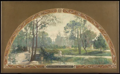 Esquisse pour le grand escalier de la mairie de Neuilly-sur-Seine : Le château de Saint-James, entre 1908 et 1912