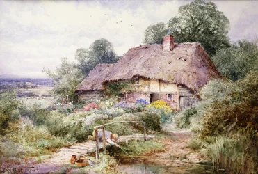 Attraper des têtards à Eastbury, Berkshire