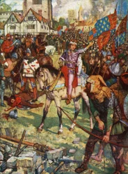 Le roi Richard II et Watt Tyler