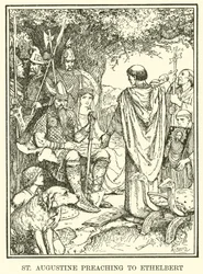 Saint Augustin prêchant à Ethelbert
