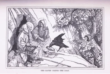 Le corbeau apporte le pain