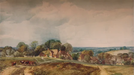 Une vue du Kent, vers 1845