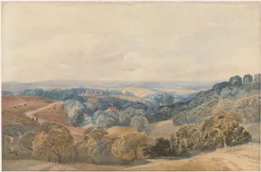 Paysage avec le château de Crieff