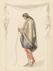 Figure indienne de profil, 1851