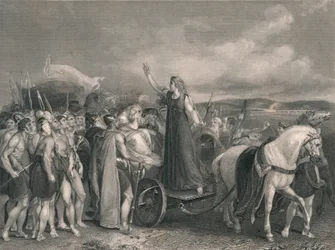 Boadicée, reine des Iceni, milieu du 19ème siècle