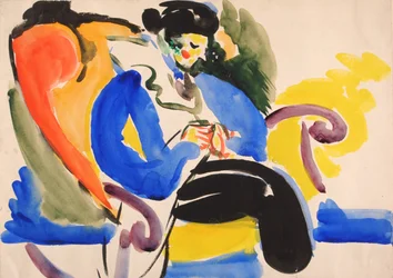 Calligraphie #2 Femme sur chaise, 1914-1918