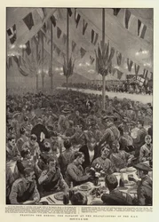 Festin des héros, le banquet au quartier général du HAC