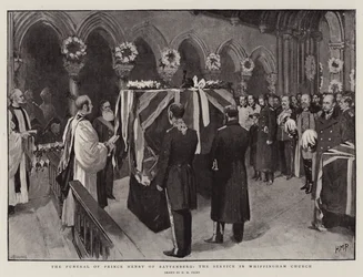 Les funérailles du prince Henry de Battenberg, le service à l