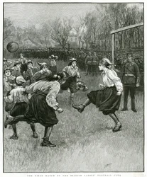 Le premier match du British Ladies